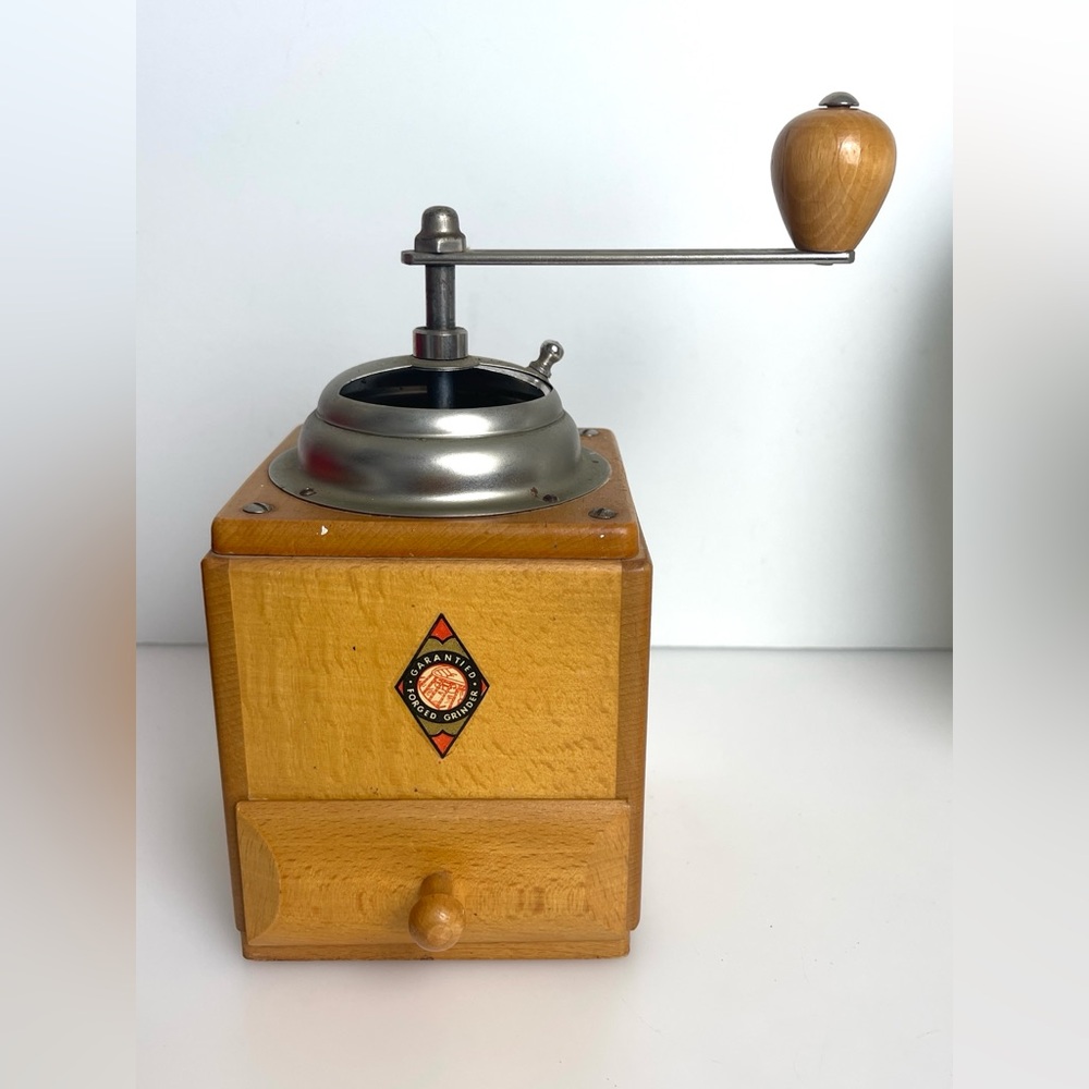 Antique Vintage 1920s West Germany Garantied Forged Grinder Hand Coffee Grinder